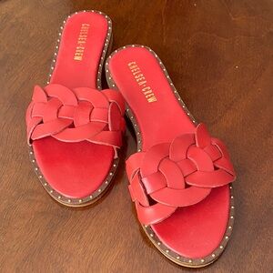 Chelsea Crew Braided Red Sandals